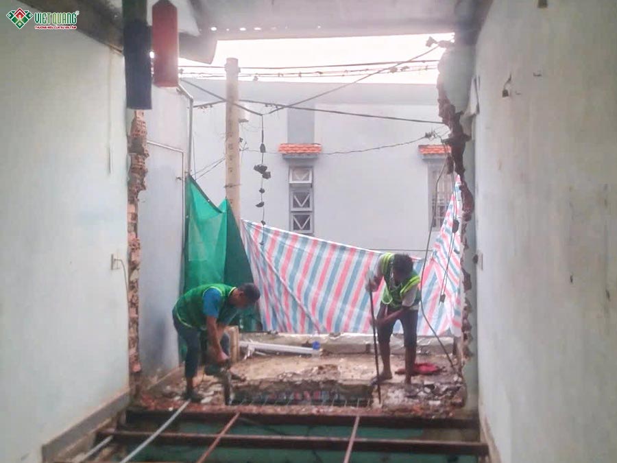 Sửa chữa nhà phố 1 trệt 1 lầu 3x12m phường An Hội Đông