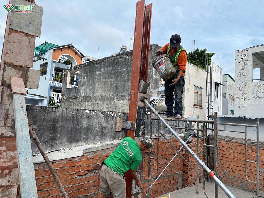 Sửa chữa nhà phố 1 trệt 1 lầu 3x12m phường An Hội Đông