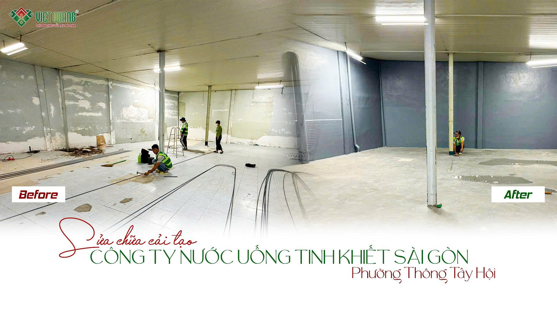 Chủ công ty nước uống tinh khiết Sài Gòn nói gì về chất lượng công trình sau sửa chữa trọn gói? 