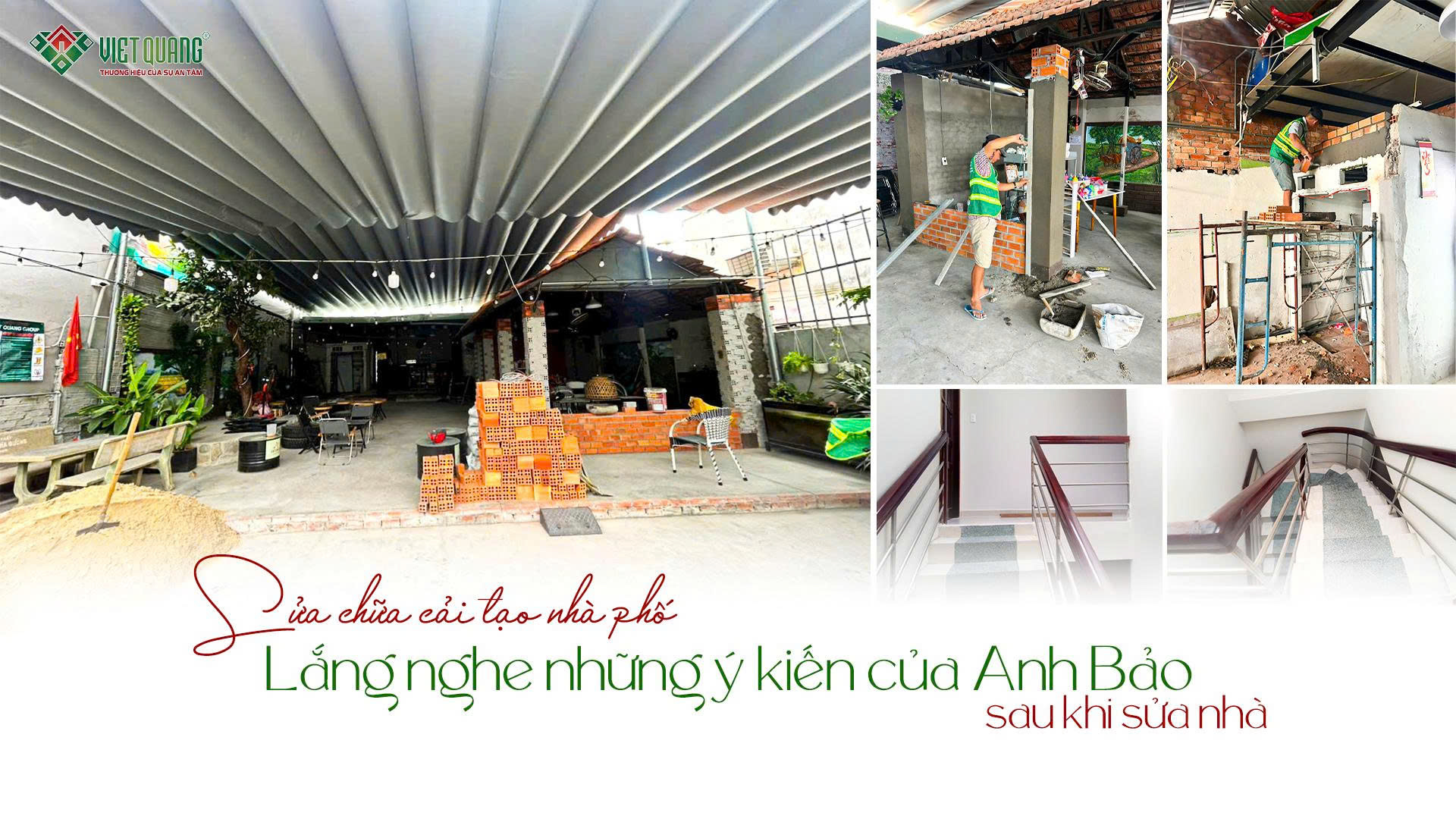 Cảm nghĩ của anh Bảo khi Việt Quang Group bàn giao nhà sau chửa chữa?