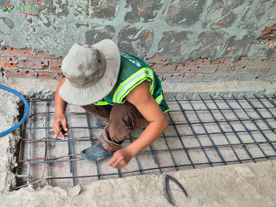 Thi công sửa chữa nhà phố 3 tầng 4x7m chị Kiều phường Bảy Hiền