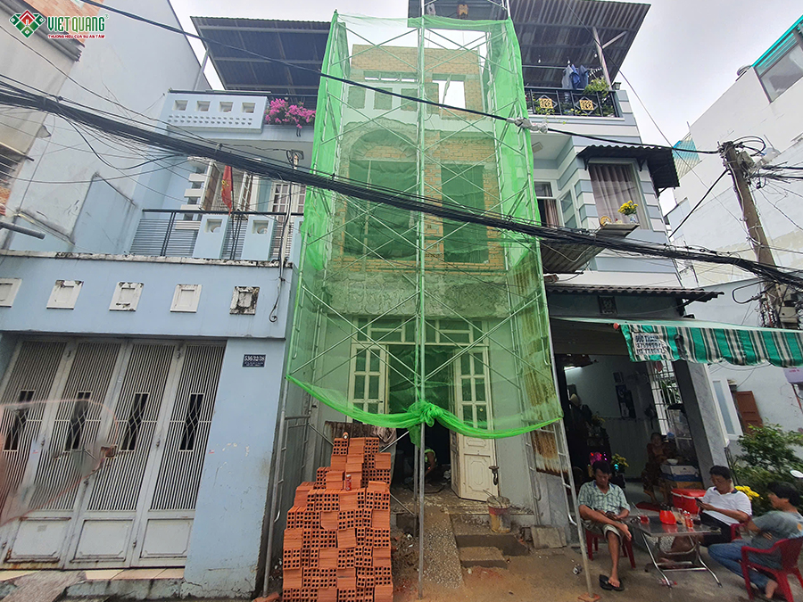 Thi công sửa chữa nhà phố 3 tầng 4x7m chị Kiều phường Bảy Hiền