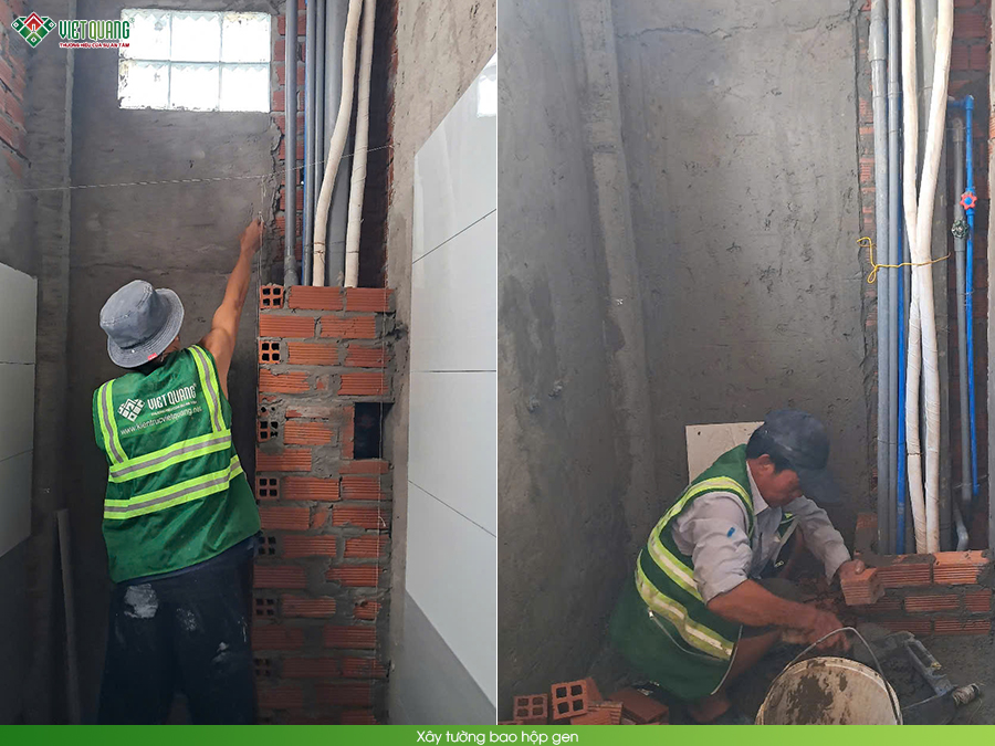 Thi công sửa chữa nhà phố 3 tầng 4x7m chị Kiều phường Bảy Hiền