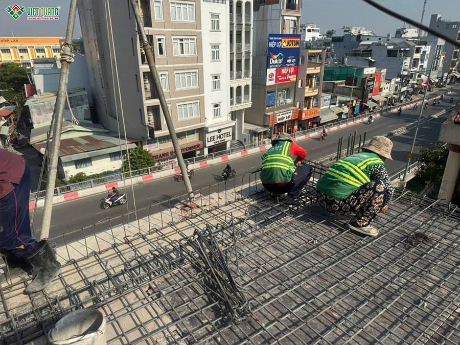 Thi công xây dựng nhà 7 tầng 5x18m tân cổ điển
