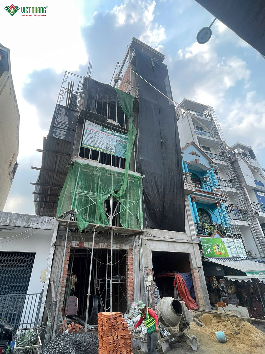 Thi công xây dựng nhà 7 tầng 5x18m tân cổ điển