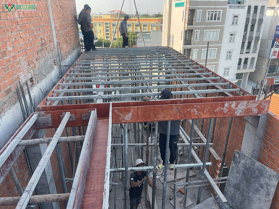 Thi công xây dựng nhà 7 tầng 5x18m tân cổ điển