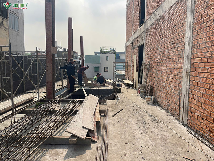 Thi công xây dựng nhà 7 tầng 5x18m tân cổ điển
