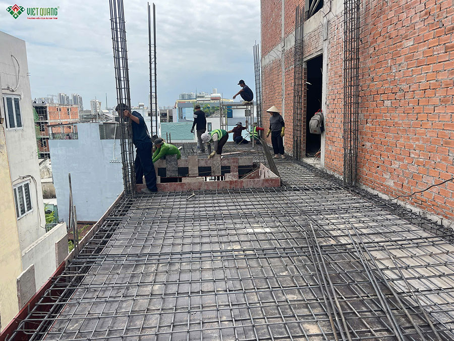 Thi công xây dựng nhà 7 tầng 5x18m tân cổ điển
