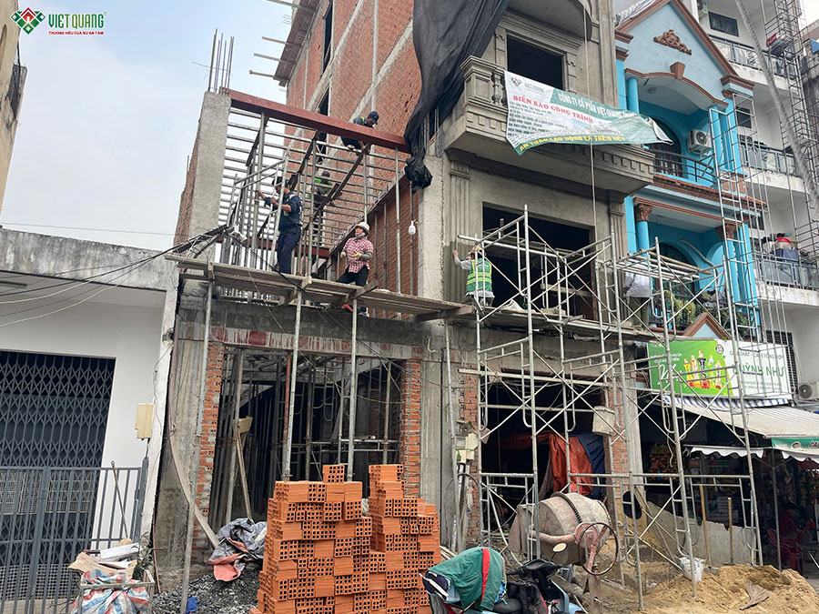 Thi công xây dựng nhà 7 tầng 5x18m tân cổ điển