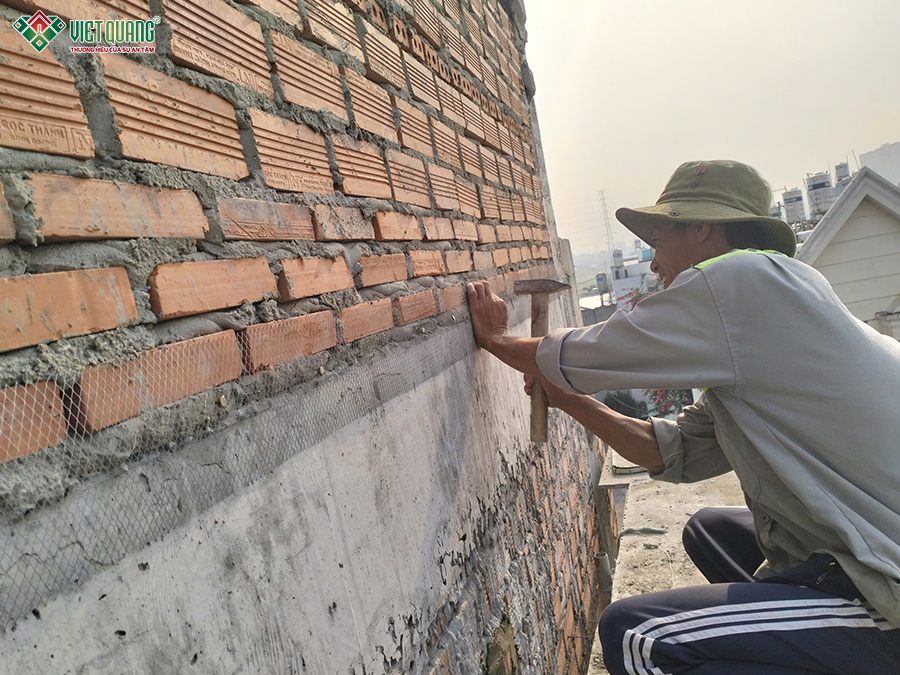 Thi công xây nhà 1 trệt 1 lửng 3 lầu sân thượng 5x22m