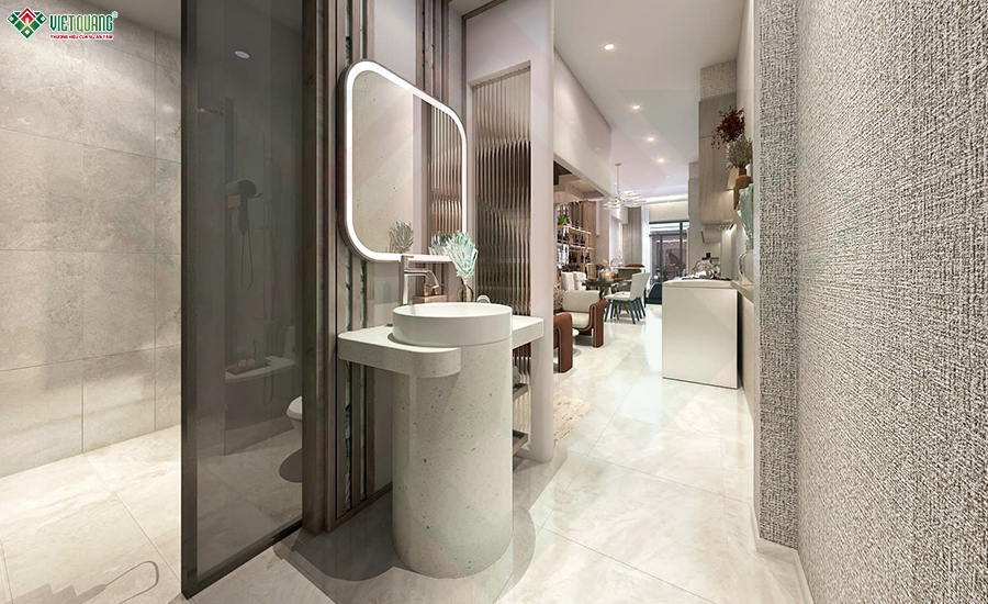 Thiết kế nội thất nhà 3 tầng 4x27m