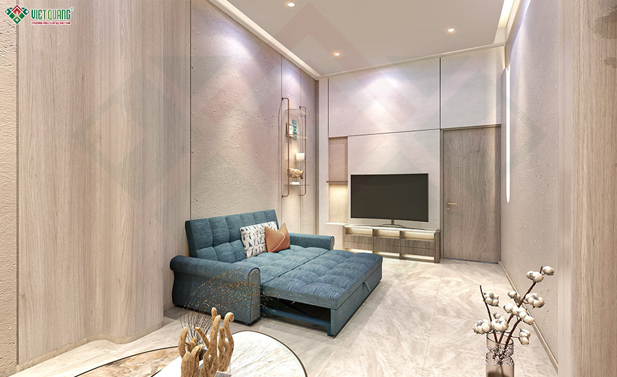 Thiết kế nội thất nhà 3 tầng 4x27m