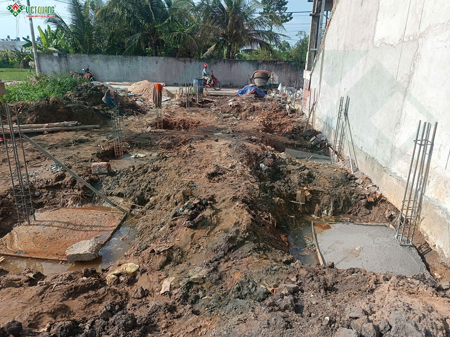 Thiết kế thi công trọn gói nhà 1 tầng 5x20m anh Tùng xã Bình Mỹ