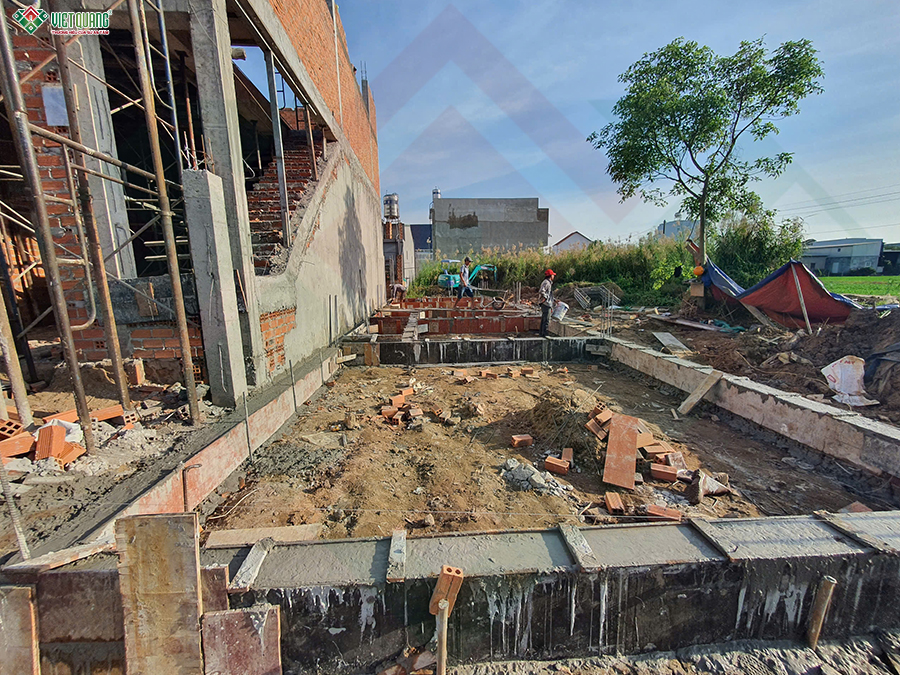 Thiết kế thi công trọn gói nhà 1 tầng 5x20m anh Tùng xã Bình Mỹ