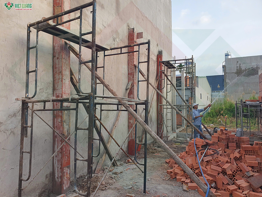 Thiết kế thi công trọn gói nhà 1 tầng 5x20m anh Tùng xã Bình Mỹ