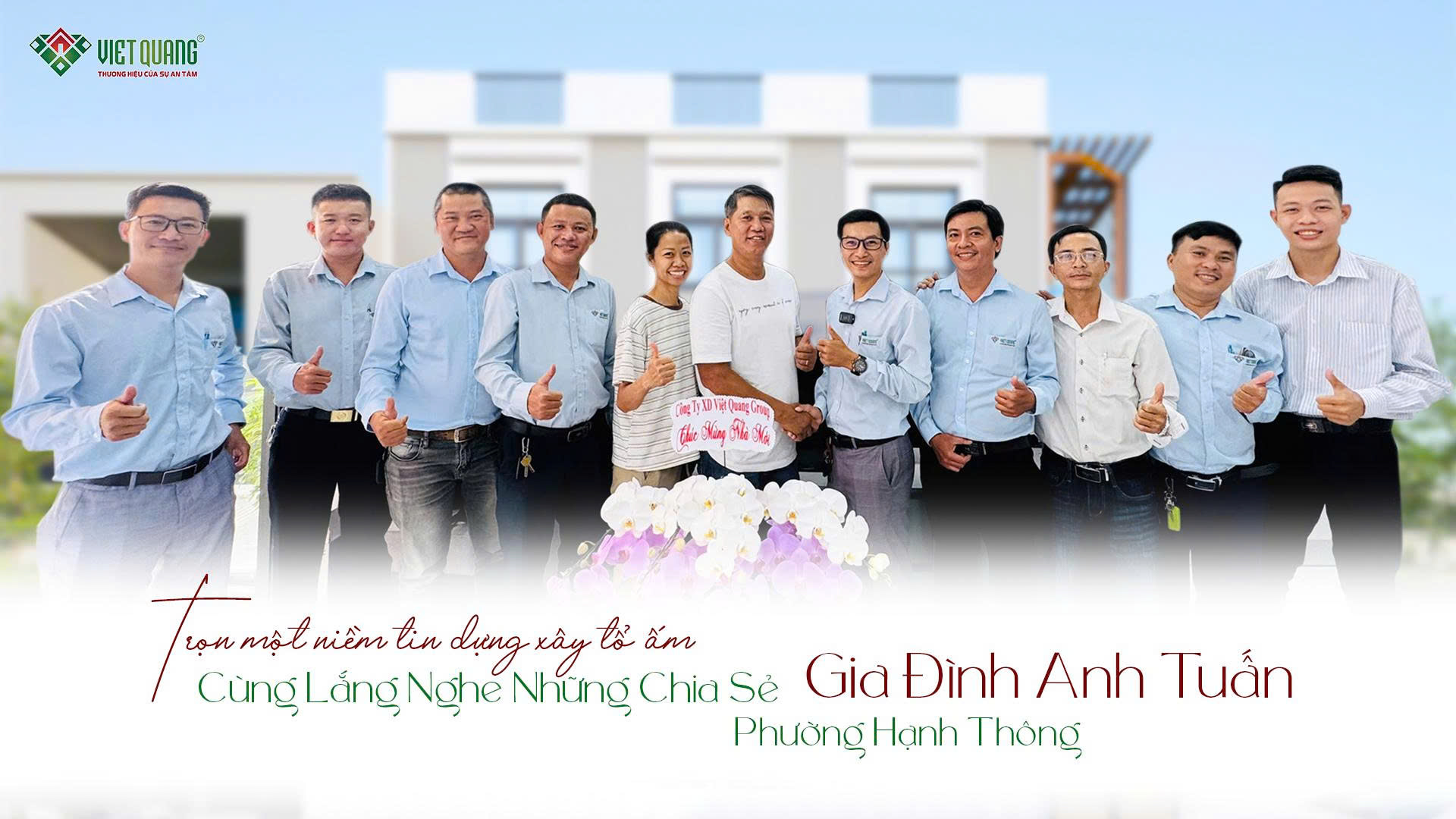 Ngày bàn giao – Khẳng định năng lực thi công của Việt Quang Group