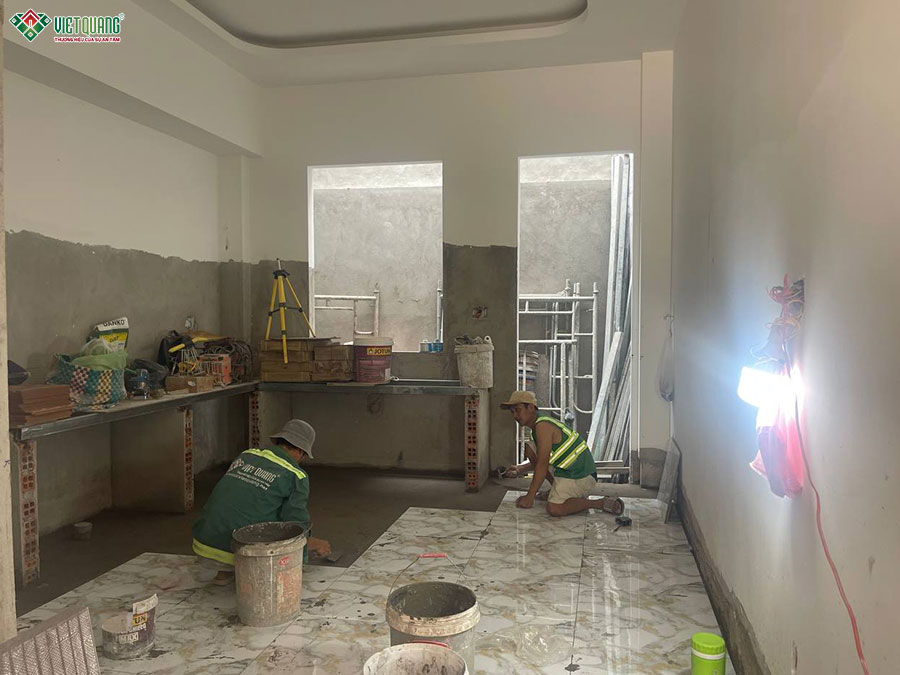 Xây dựng trọn gói nhà phố 4 tầng sân thượng 4x15m