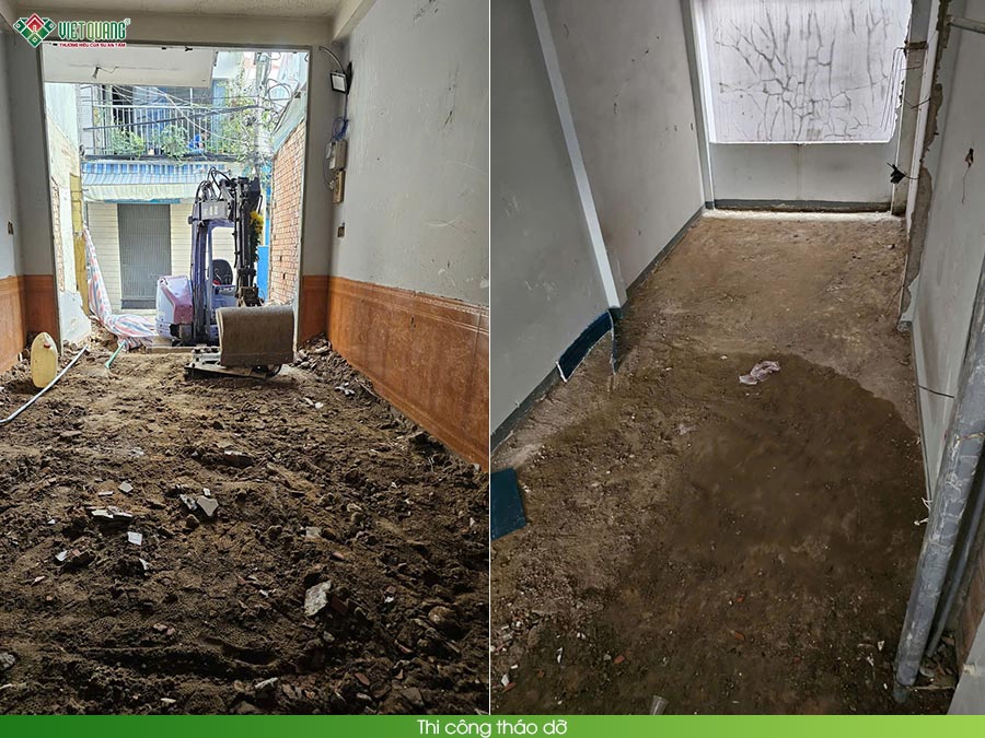 Cải tạo nâng tầng nhà 4 tầng sân thượng 4x18m phường Tân Hòa