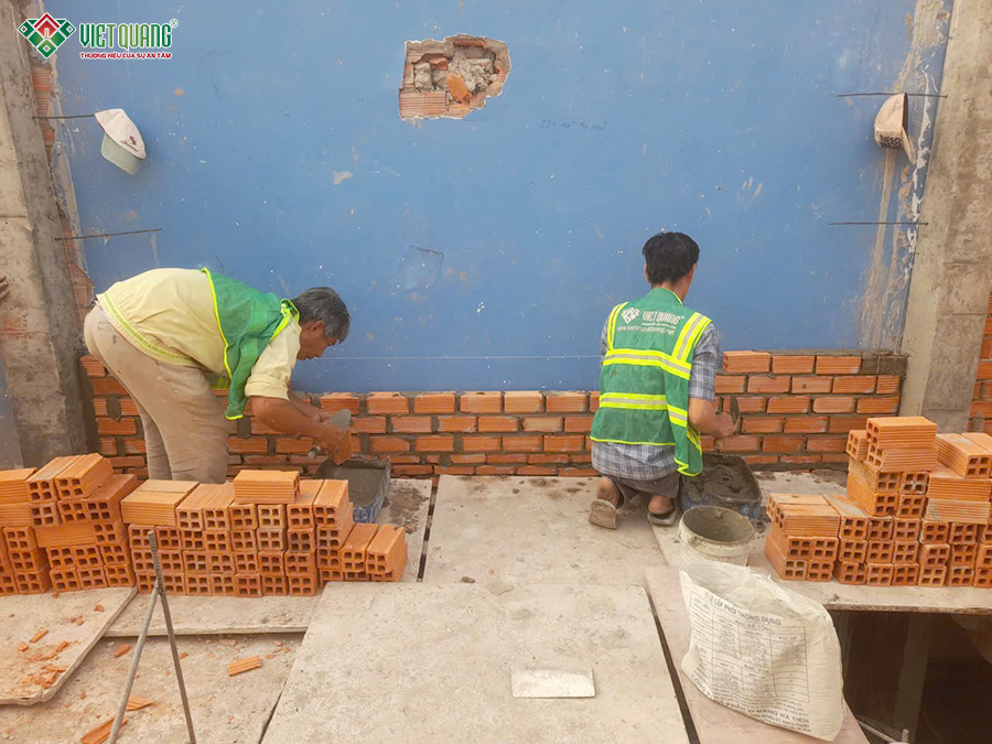Cải tạo nâng tầng nhà 4 tầng sân thượng 4x18m phường Tân Hòa