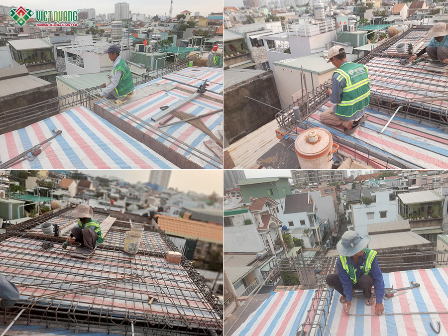 Cải tạo nâng tầng nhà 4 tầng sân thượng 4x18m phường Tân Hòa