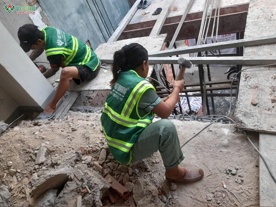 Cải tạo nâng tầng nhà 4 tầng sân thượng 4x18m phường Tân Hòa