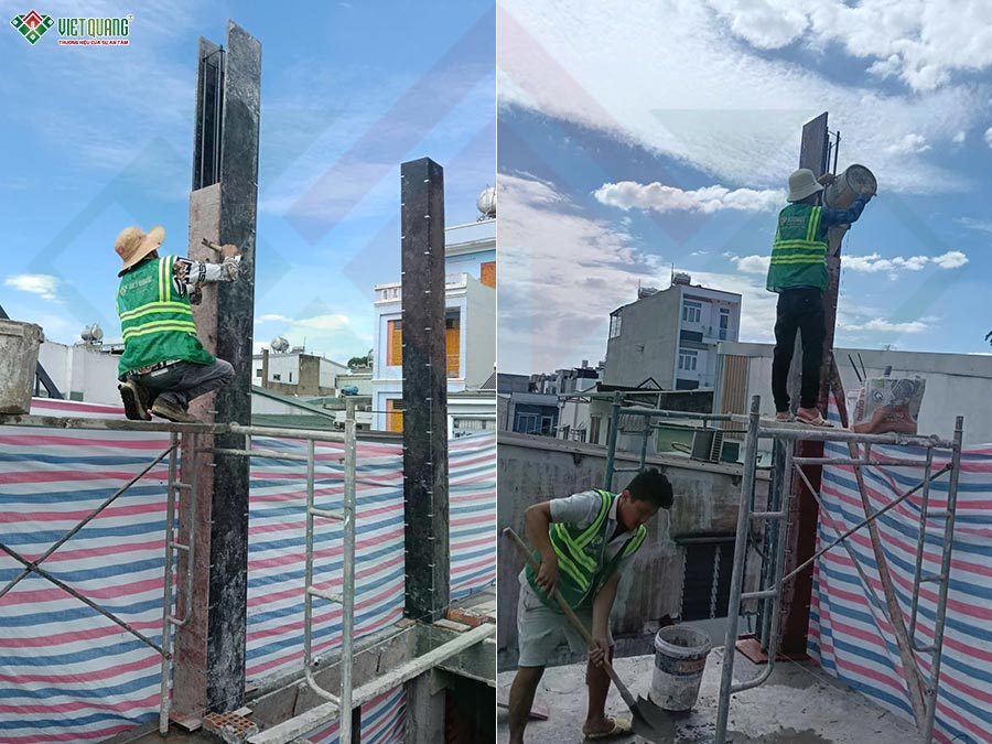 Xây dựng trọn gói nhà phố 3 tầng 5x16m anh Hà TP. Thủ Đức