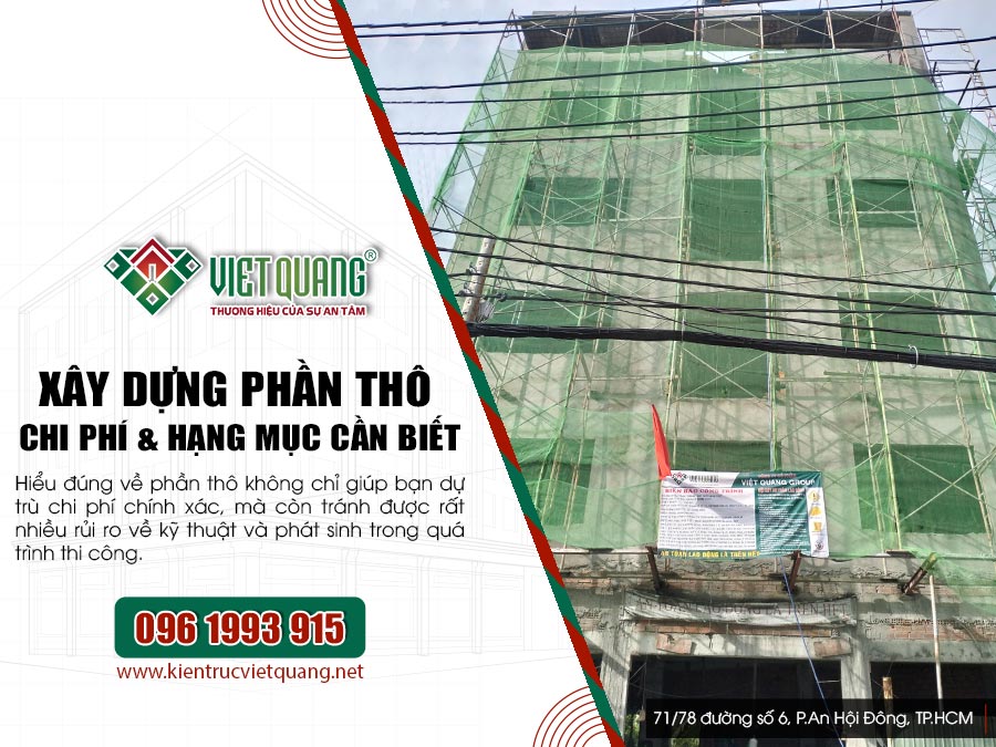 Xây Dựng Phần Thô Là Gì? Phần Thô Bao Gồm Những Gì & Cách Tính Chi Phí 2026