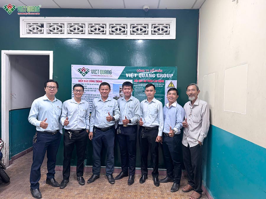 Khởi công xây nhà trọn gói – Nhà 4 tầng tum sân thượng cô Hảo phường Tân Bình