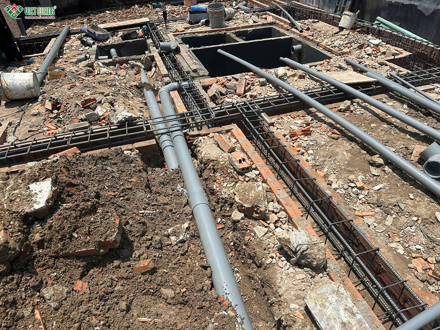 Thi công trọn gói nhà 1 trệt 1 lầu 6x22m
