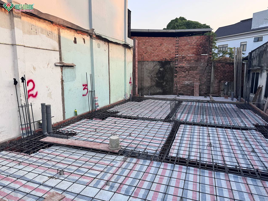 Thi công trọn gói nhà 1 trệt 1 lầu 6x22m