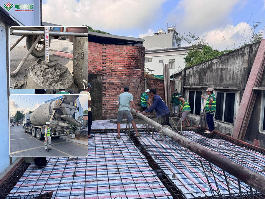 Thi công trọn gói nhà 1 trệt 1 lầu 6x22m