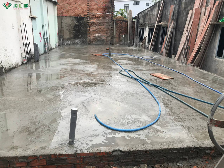 Thi công trọn gói nhà 1 trệt 1 lầu 6x22m