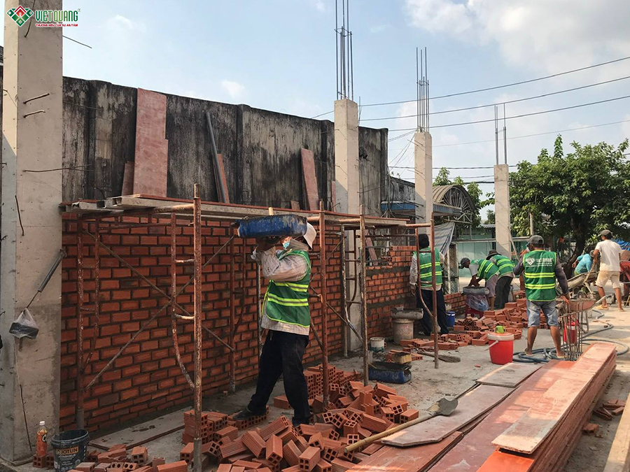 Thi công trọn gói nhà 1 trệt 1 lầu 6x22m