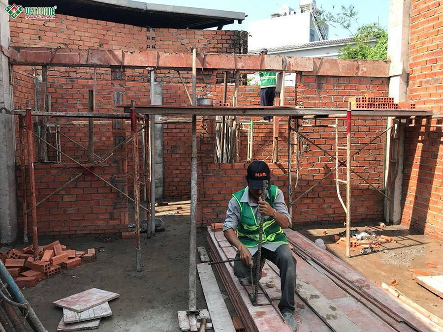 Thi công trọn gói nhà 1 trệt 1 lầu 6x22m