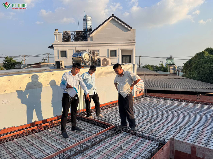 Thi công trọn gói nhà 1 trệt 1 lầu 6x22m