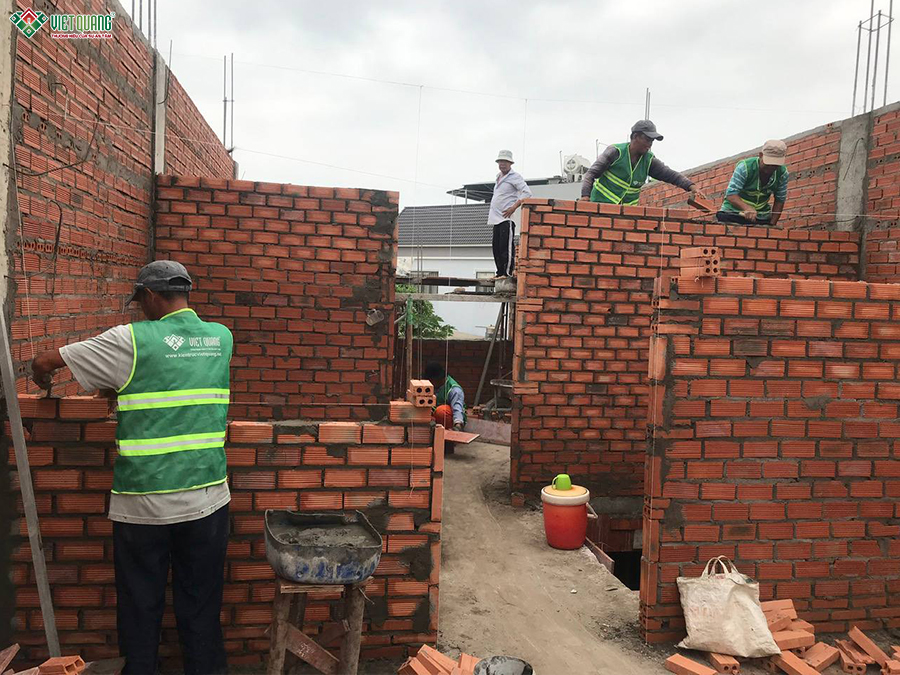 Thi công trọn gói nhà 1 trệt 1 lầu 6x22m