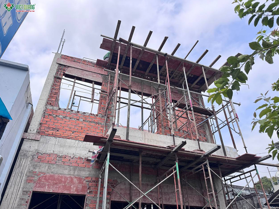 Thi công trọn gói nhà 1 trệt 1 lầu 6x22m