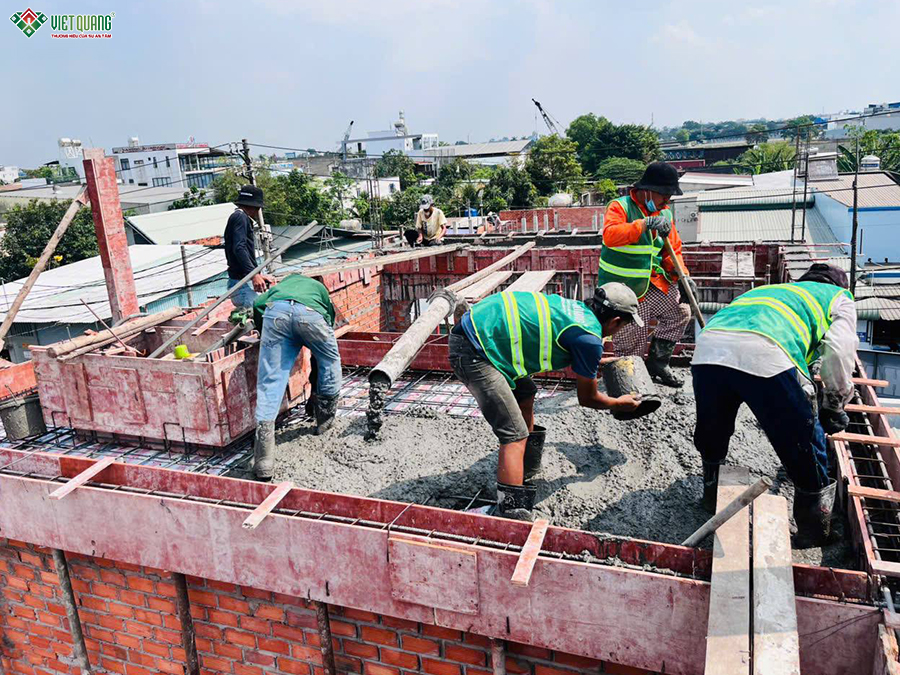Thi công trọn gói nhà 1 trệt 1 lầu 6x22m