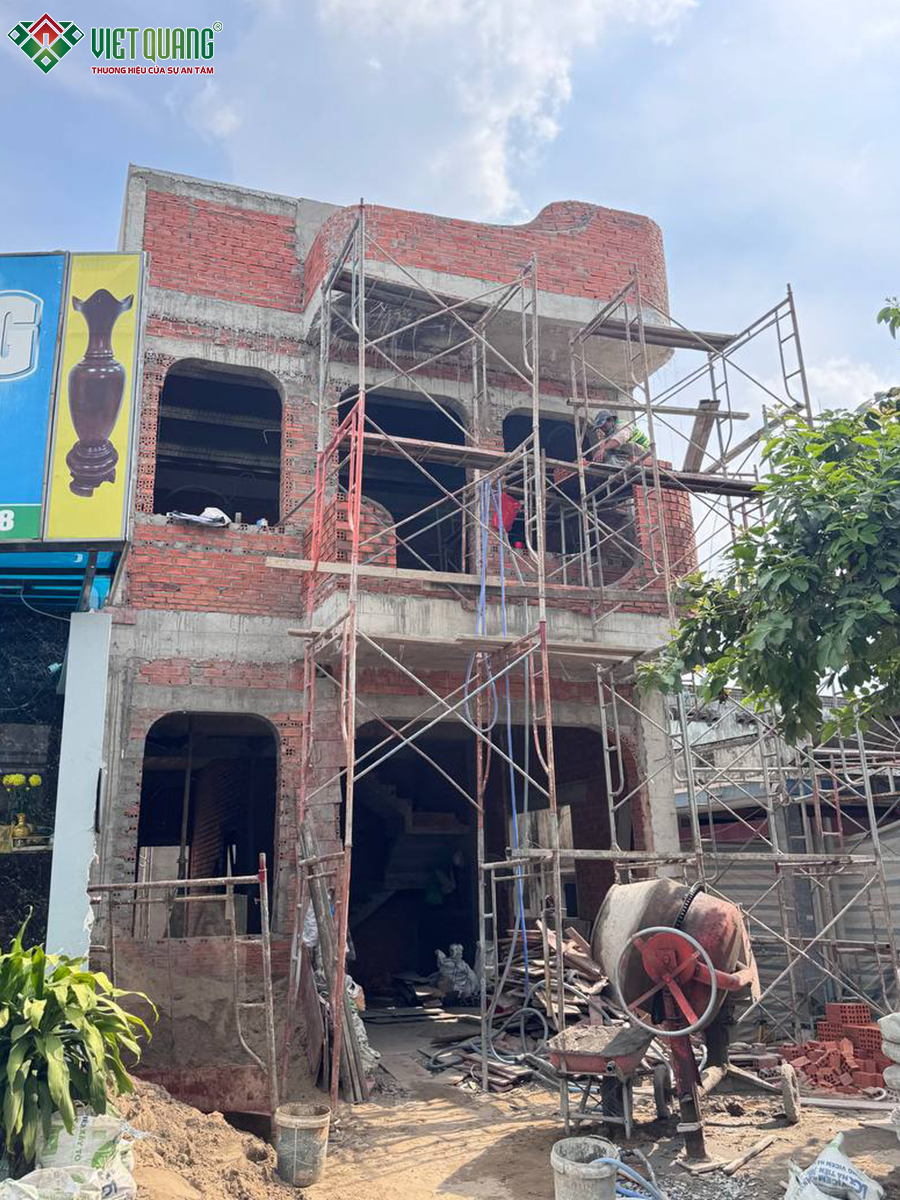 Thi công trọn gói nhà 1 trệt 1 lầu 6x22m