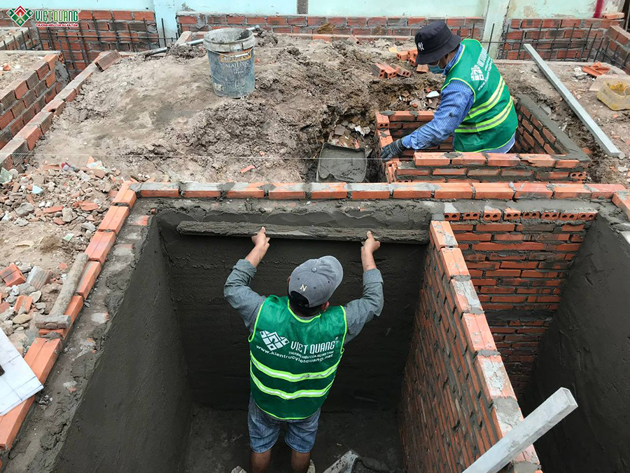 Thi công trọn gói nhà 1 trệt 1 lầu 6x22m