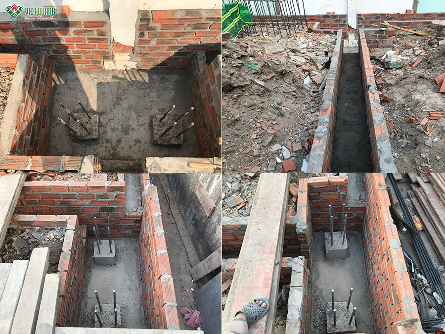 Thi công trọn gói nhà 1 trệt 1 lầu 6x22m
