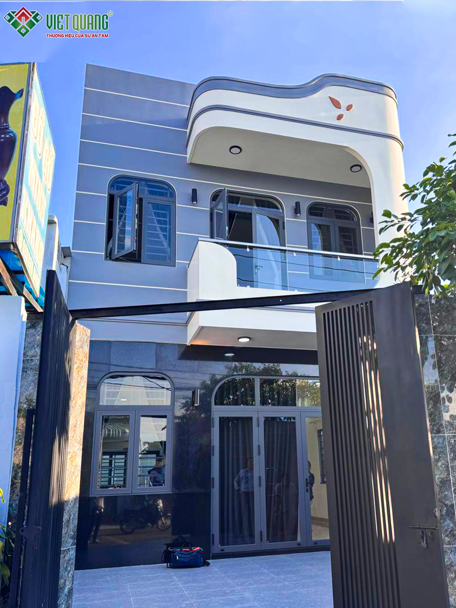 Thi công trọn gói nhà 1 trệt 1 lầu 6x22m tại Hóc Môn
