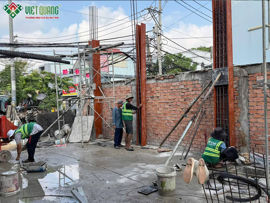 Xây dựng trọn gói nhà 1 trệt 2 lầu 6x16m Anh Lâm quận 12