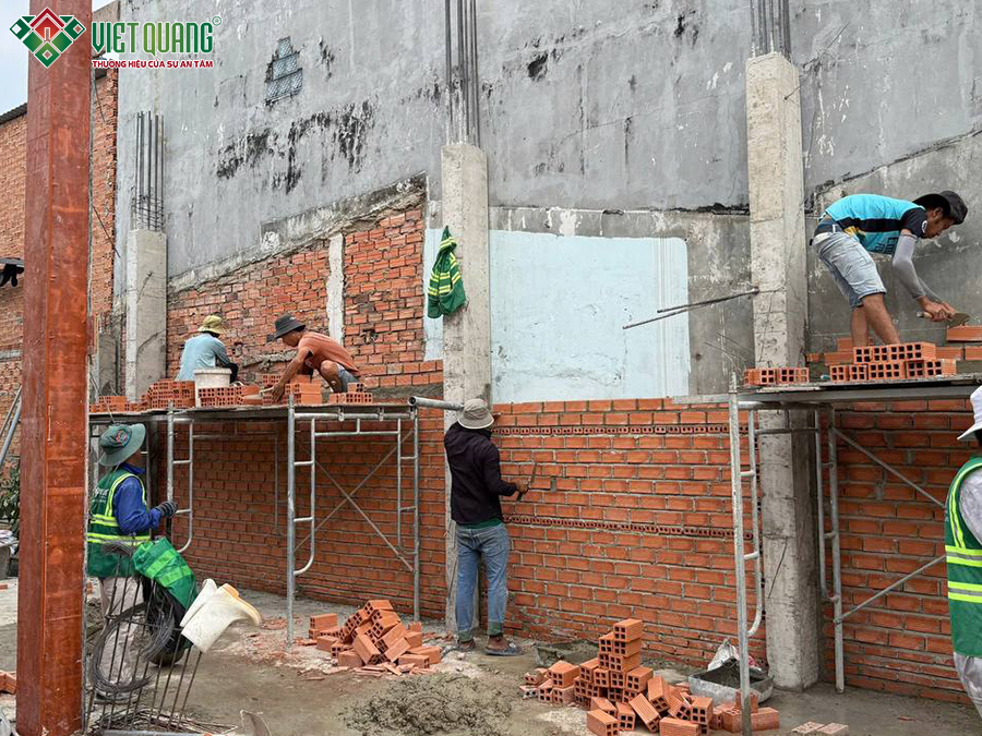Xây dựng trọn gói nhà 1 trệt 2 lầu 6x16m Anh Lâm quận 12