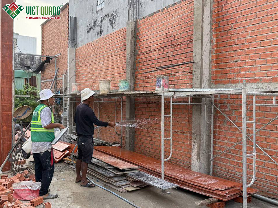 Xây dựng trọn gói nhà 1 trệt 2 lầu 6x16m Anh Lâm quận 12