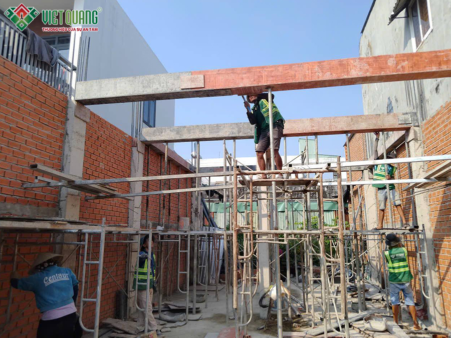Xây dựng trọn gói nhà 1 trệt 2 lầu 6x16m Anh Lâm quận 12