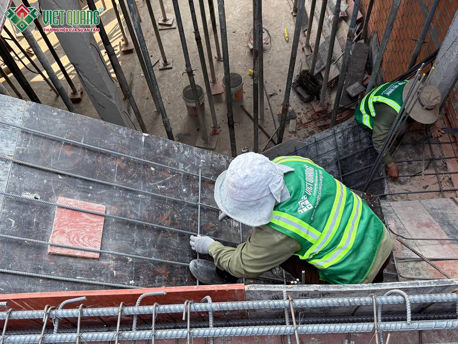 Xây dựng trọn gói nhà 1 trệt 2 lầu 6x16m Anh Lâm quận 12