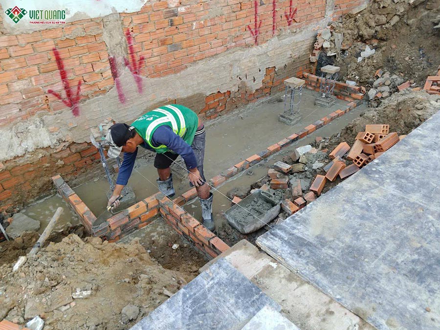 Xây dựng trọn gói nhà 1 trệt 2 lầu 6x16m Anh Lâm quận 12