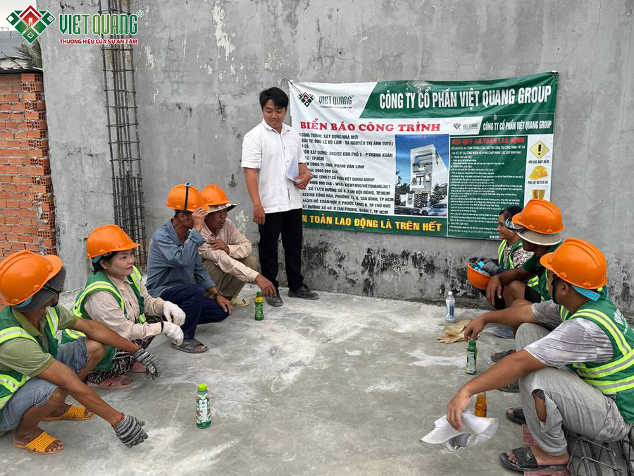 Xây dựng trọn gói nhà 1 trệt 2 lầu 6x16m Anh Lâm quận 12