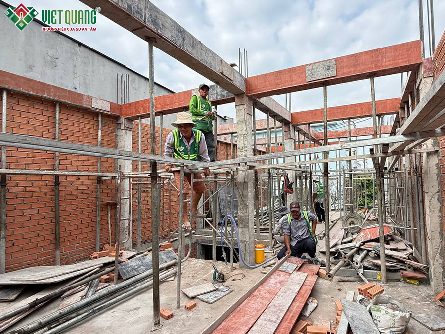 Xây dựng trọn gói nhà 1 trệt 2 lầu 6x16m Anh Lâm quận 12
